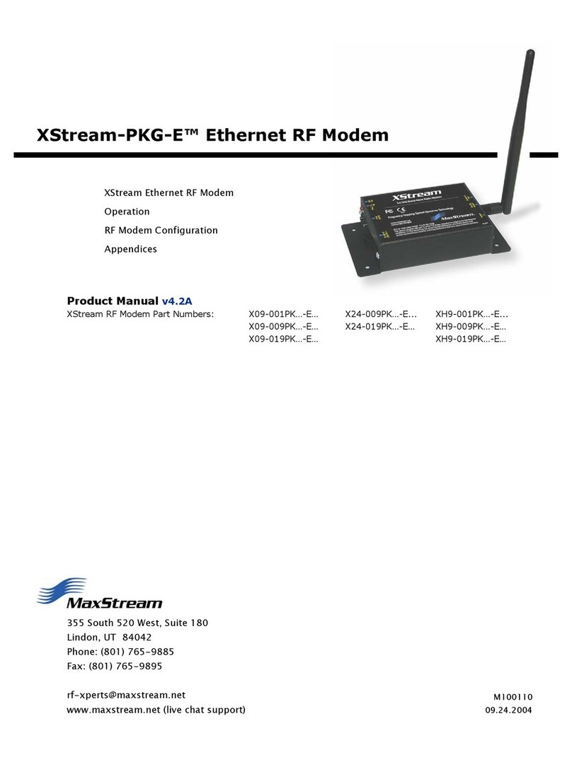 MaxStream XStream-PKG-E Series User manual