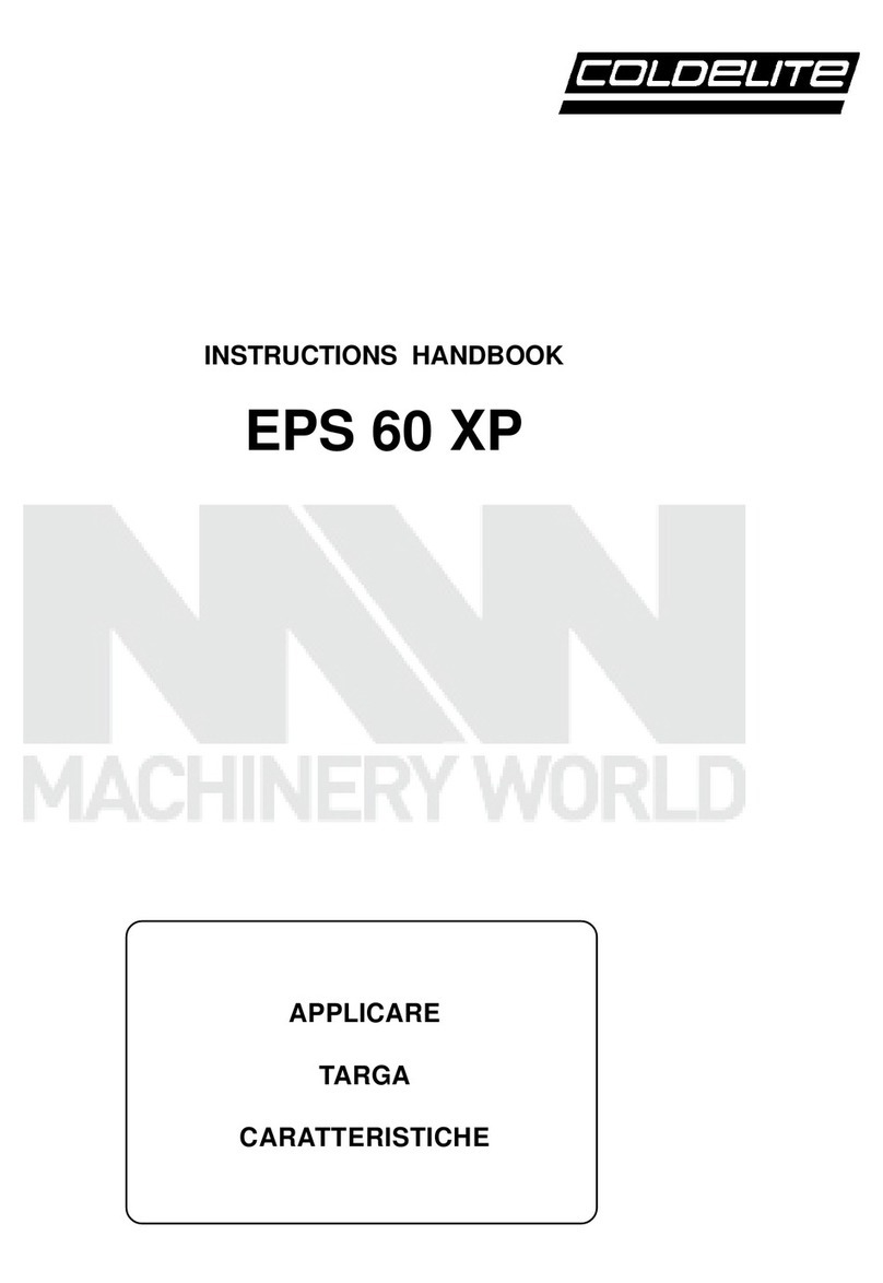 Coldelite EPS 60 XP Instruction handbook