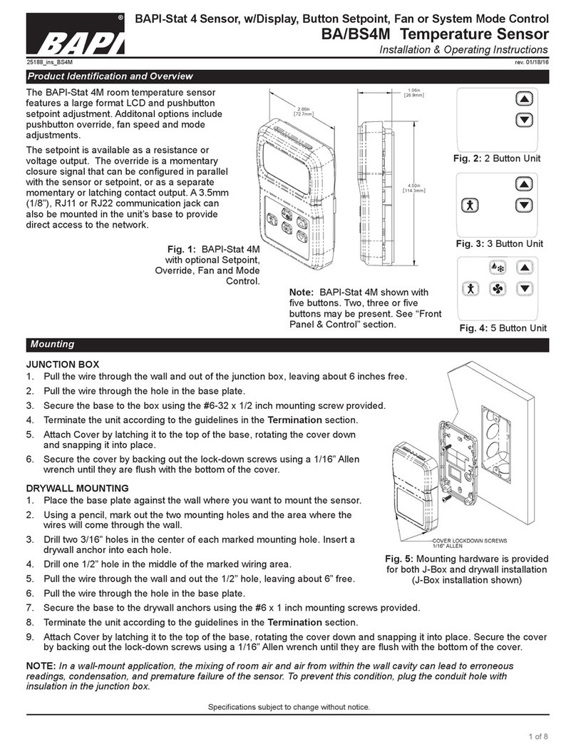 BAPI BAPI-Stat 4M Manual