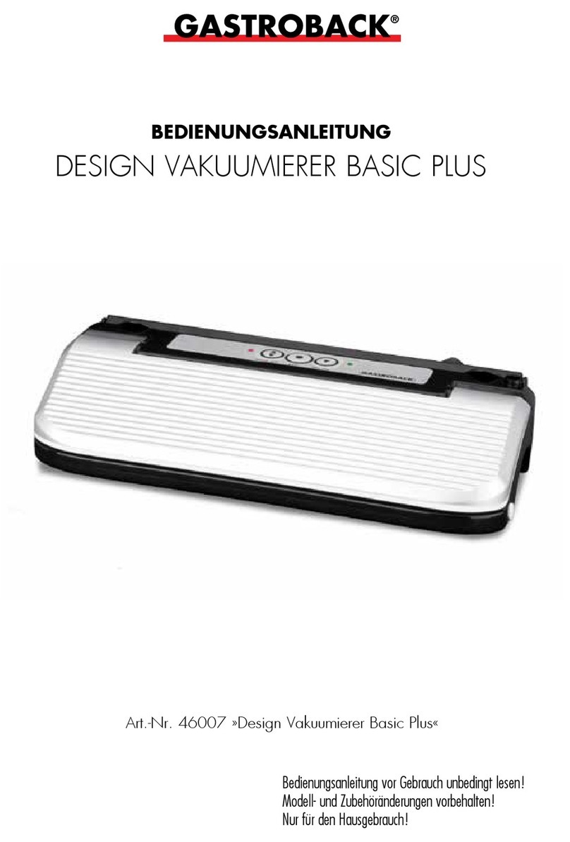 Gastroback BASIC PLUS User manual
