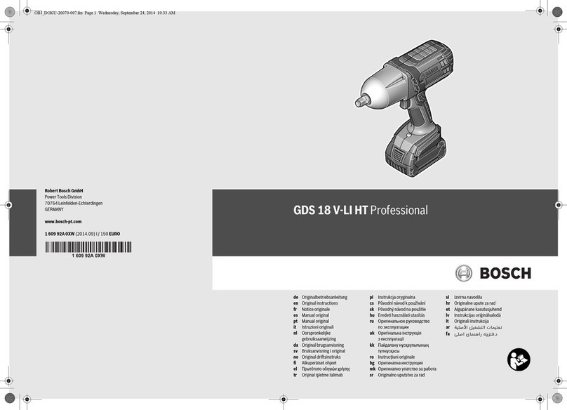 Bosch GDS 18 V-LI User manual