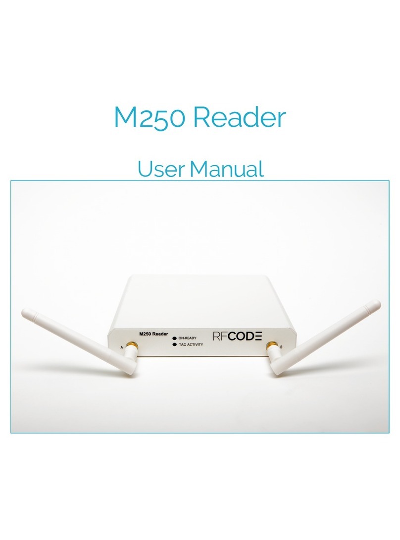 RF Code M250 Reader User manual