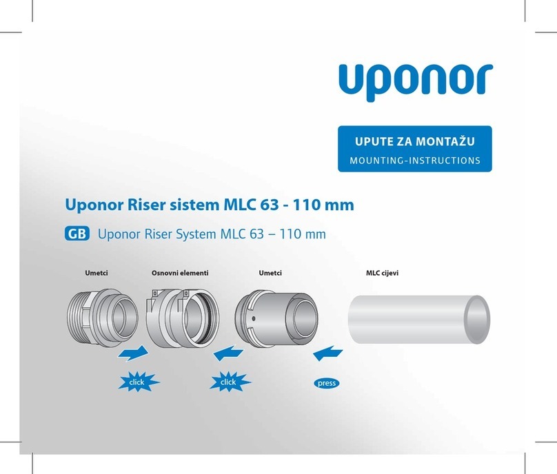 Uponor MLC Riser system User manual