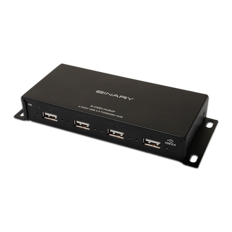 Binary B-USB2-HUB4P User manual