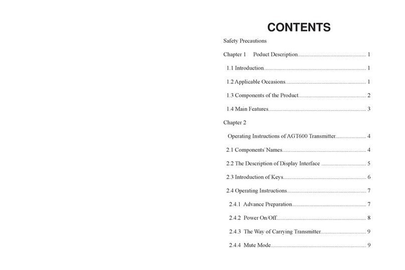 Array electronic AGT600 User manual