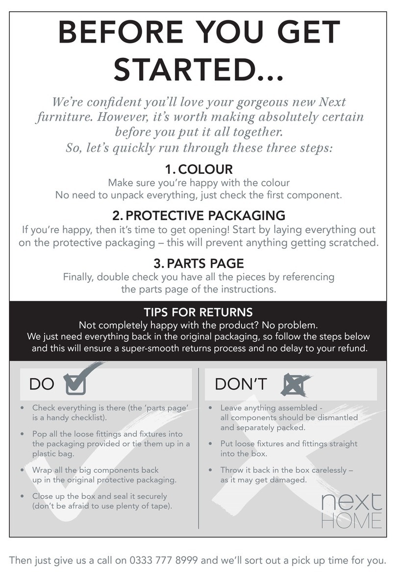 Next FLEUR STOOL User manual