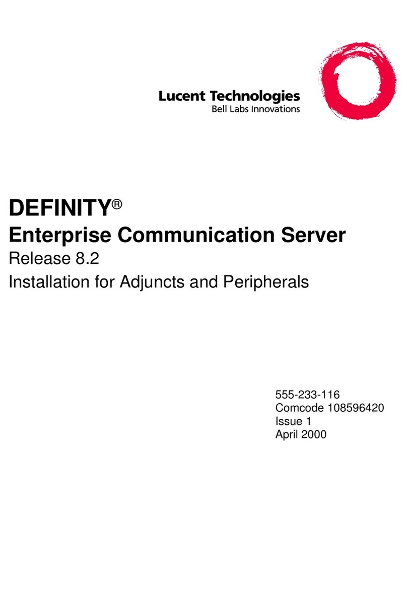 Lucent Technologies DEFINITY Guide User manual