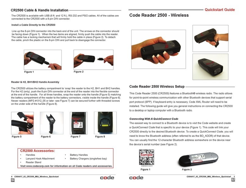 Code Code Reader 2500 User manual