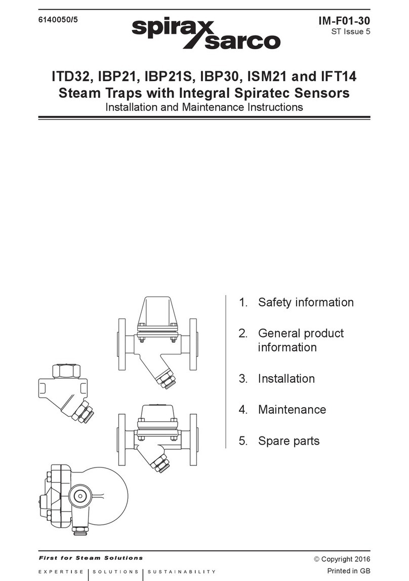 Spirax Sarco ITD32 User manual