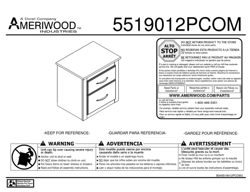 Ameriwood 5519012PCOM User manual