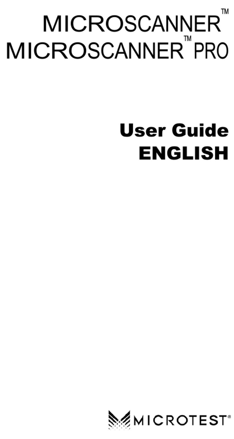 Microtest MICROSCANNER User manual