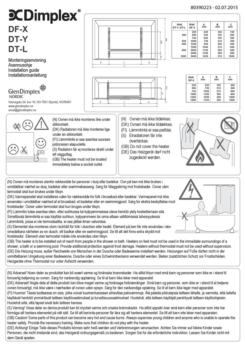 Dimplex DF-X User manual