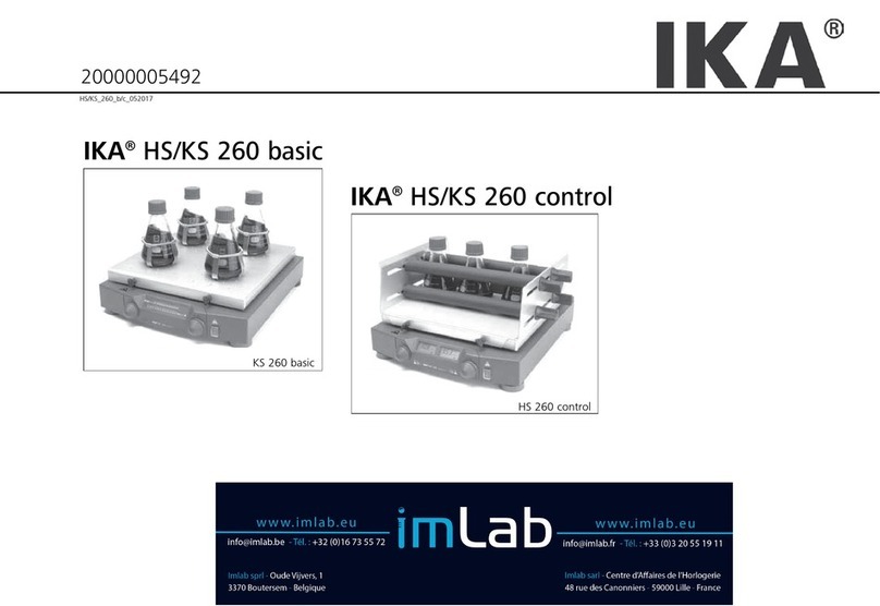 IKA HS 260 Basic User manual