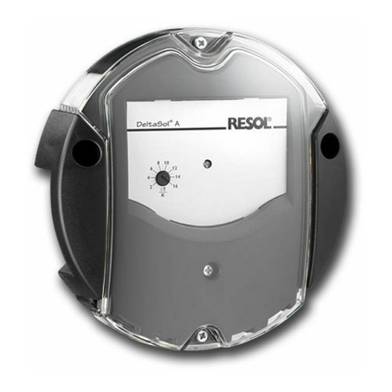 Resol DeltaSol A User manual