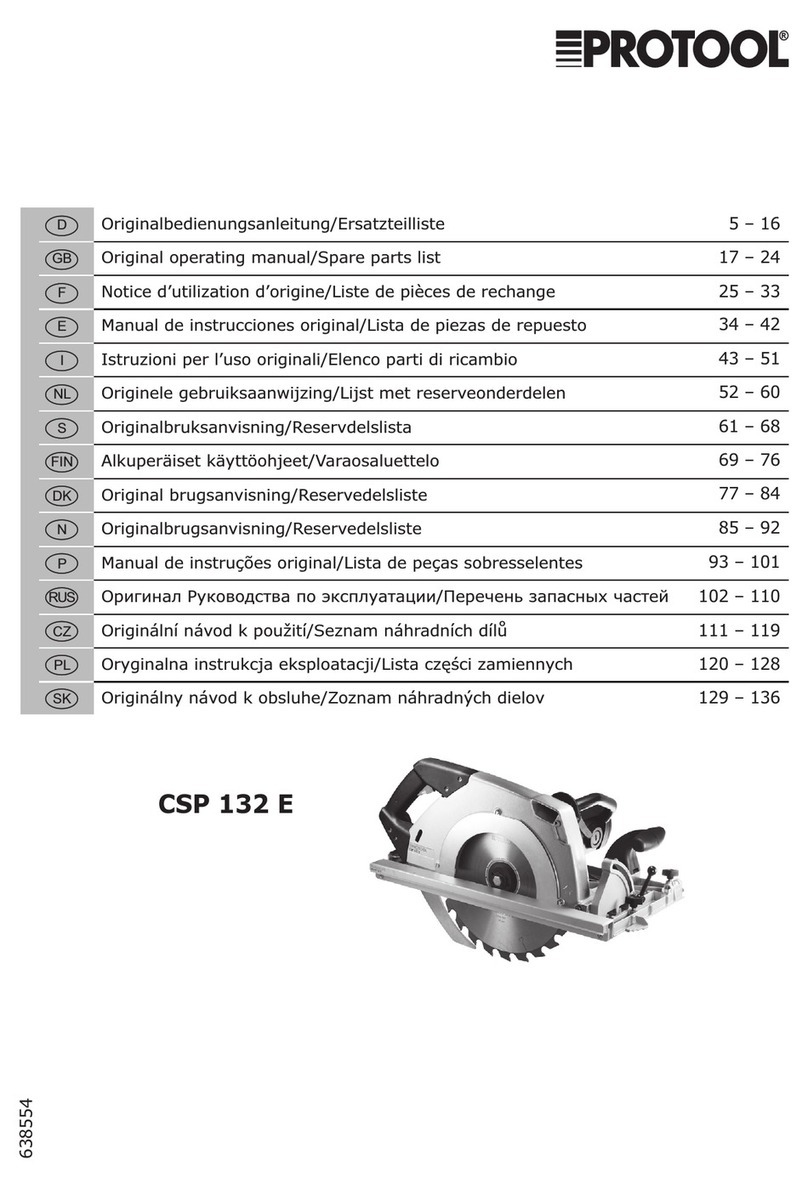 Protool CSP 132 E User manual