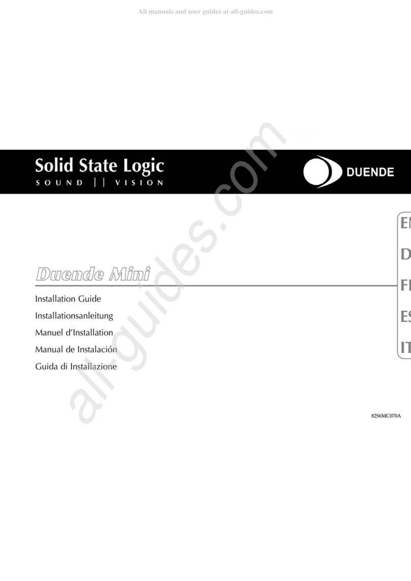 Solid State Logic Duende Mini User manual
