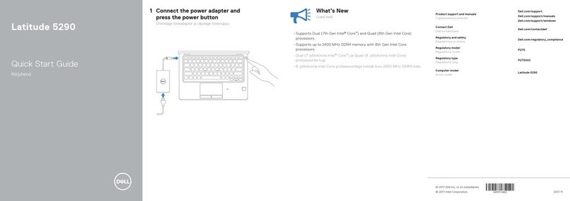Dell Latitude 5290 User manual