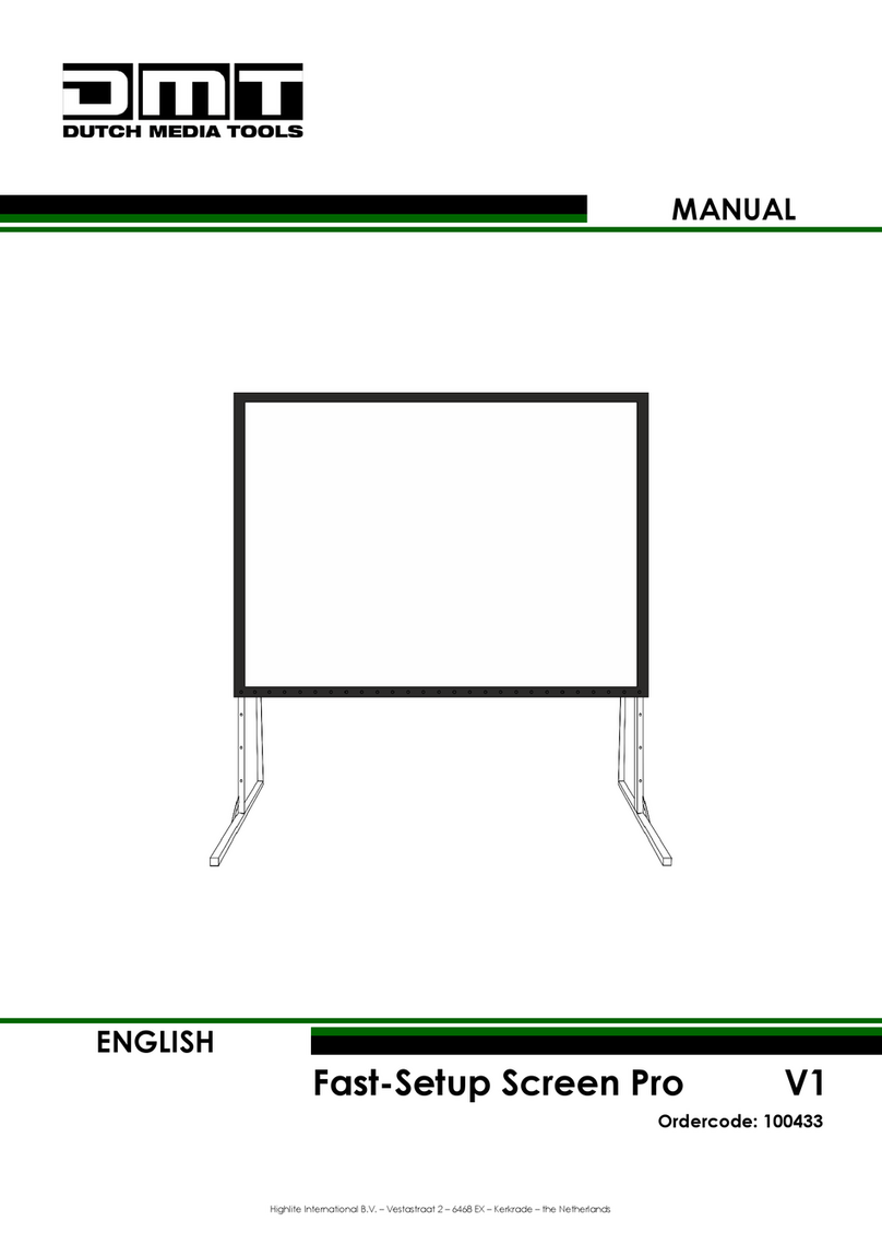 DMT Fast-Setup Screen Pro User manual