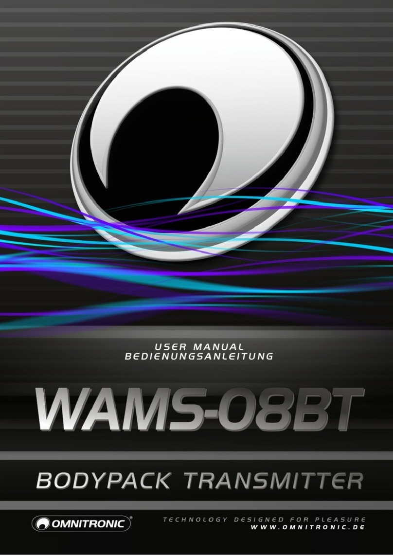 Omnitronic WAMS-08BT User manual