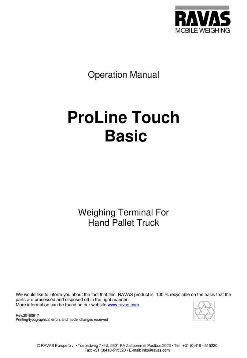 Ravas ProLine Touch Basic User manual
