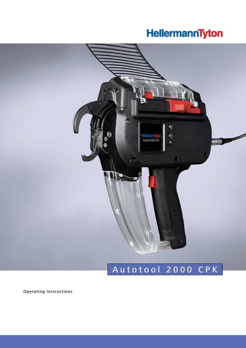 Hellermann Tyton Autotool 2000 CPK User manual Hellermann Tyton Autotool 2000 CPK User manual