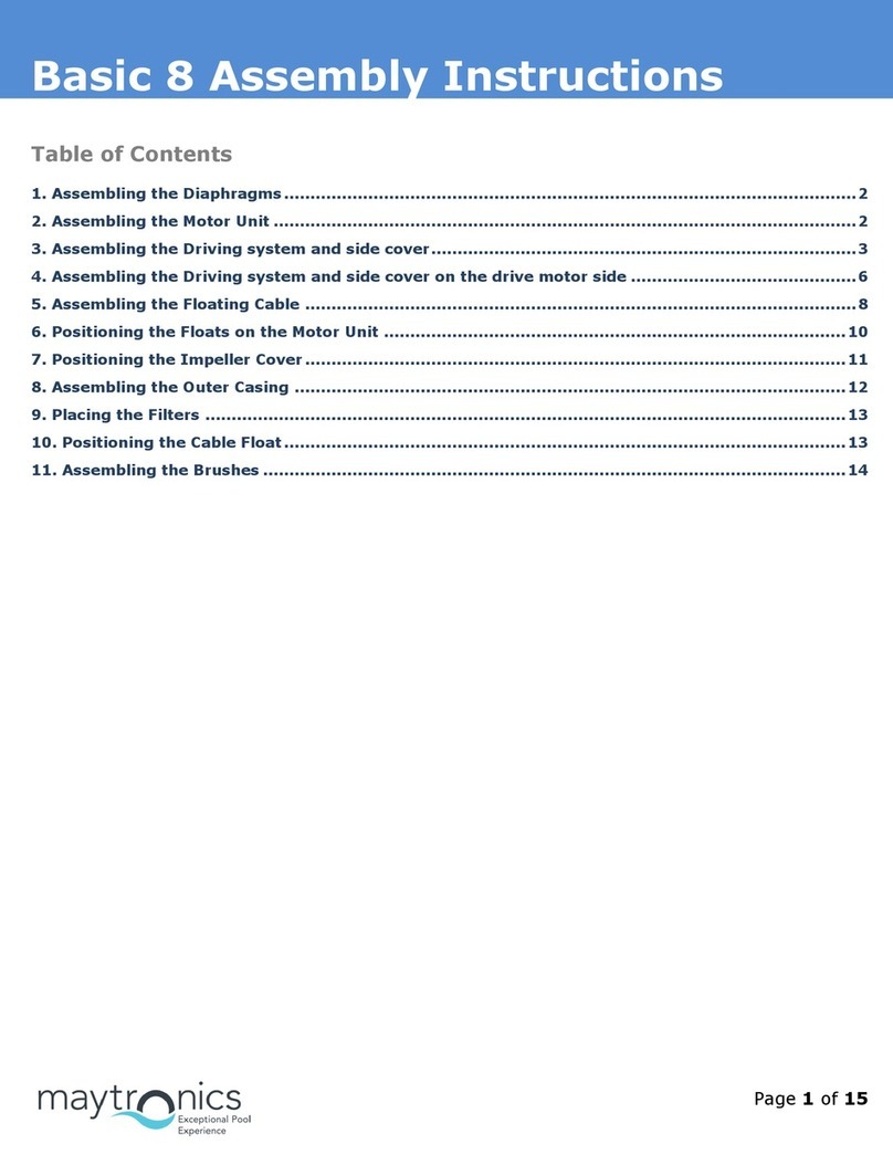 Maytronics Basic 8 User manual