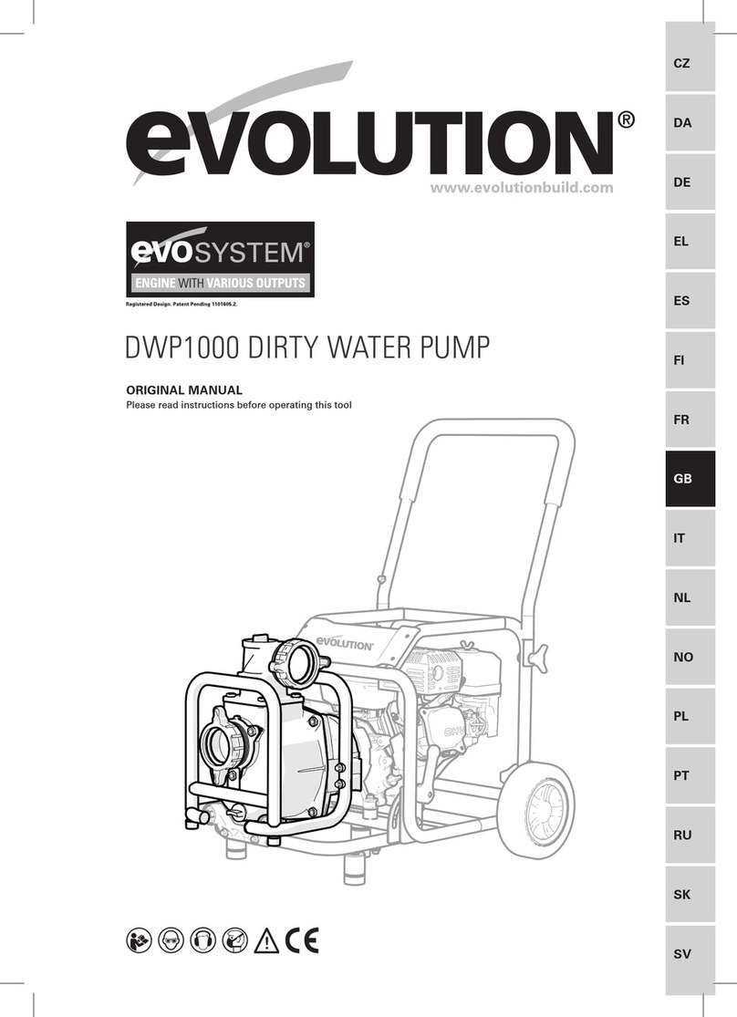 Evolution DWP1000 Operation instructions