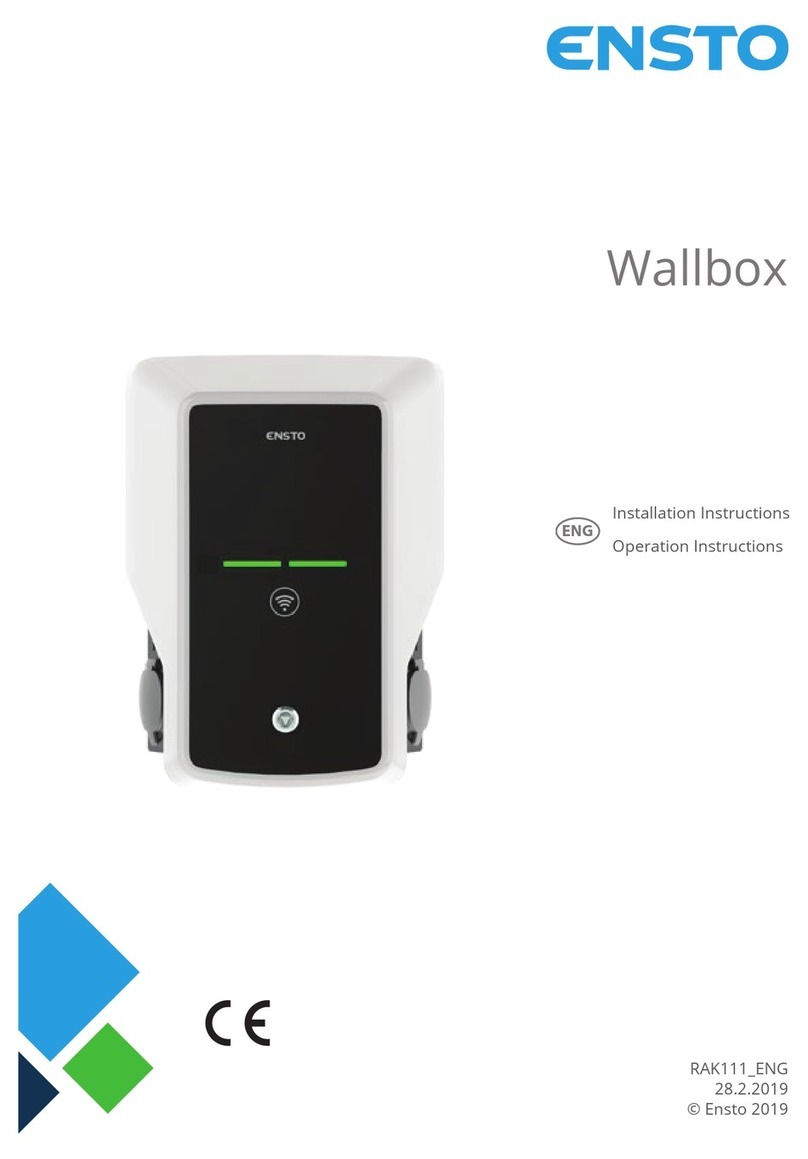 ensto Wallbox Operation and maintenance manual