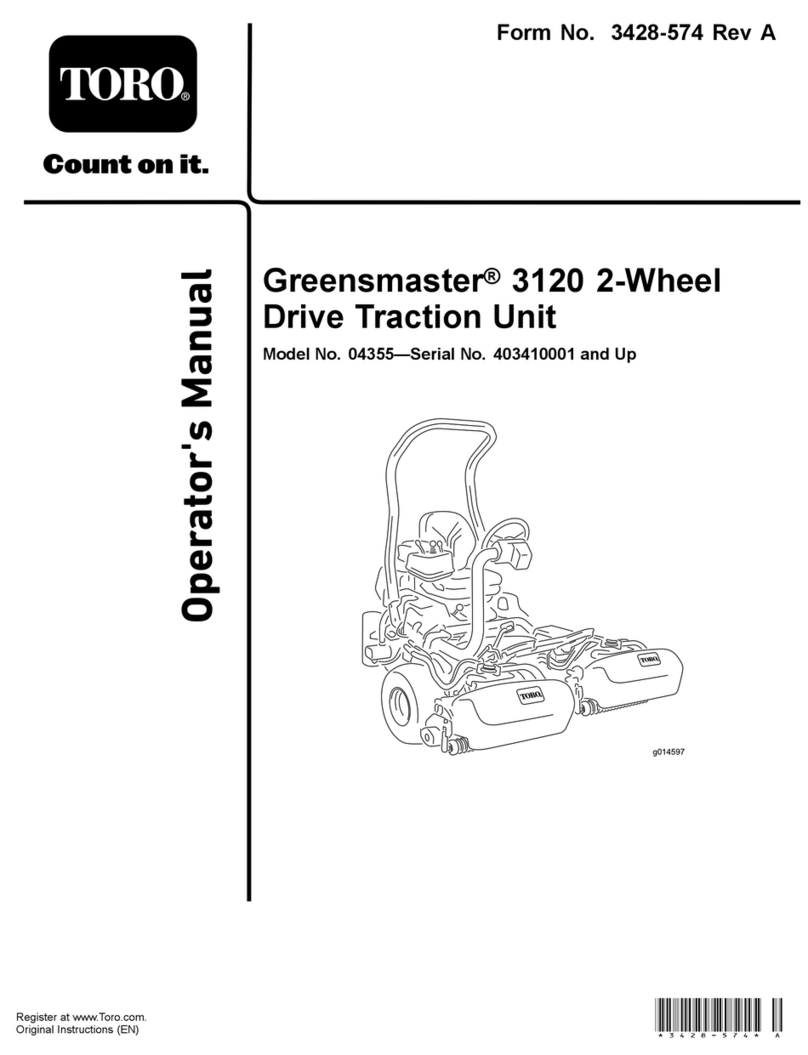 Toro Greensmaster 3120 User manual
