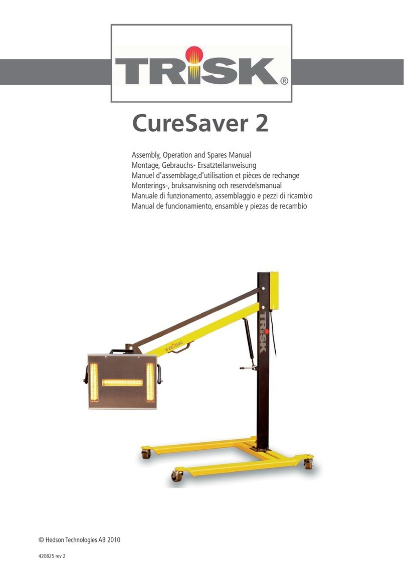 Trisk CureSaver 2 Installation instructions