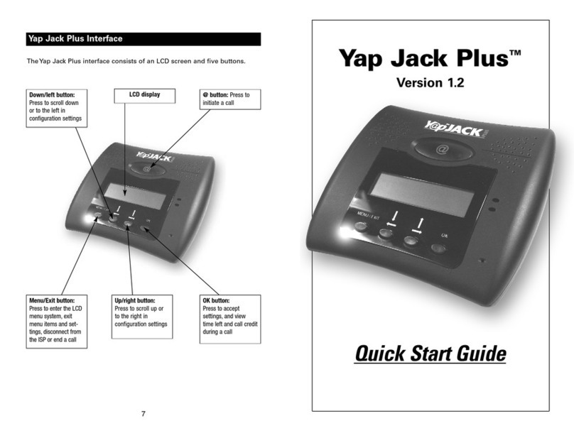Net2Phone Yap Jack Plus User manual