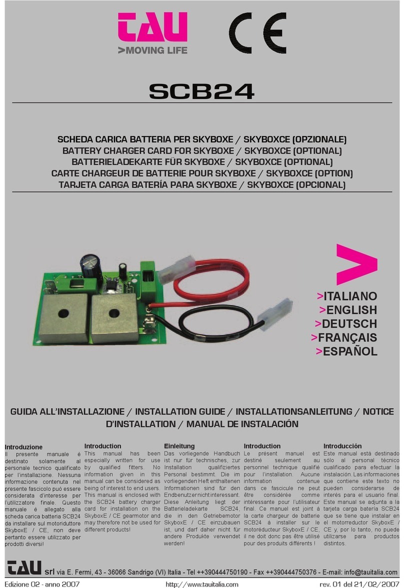 tau SCB24 User manual