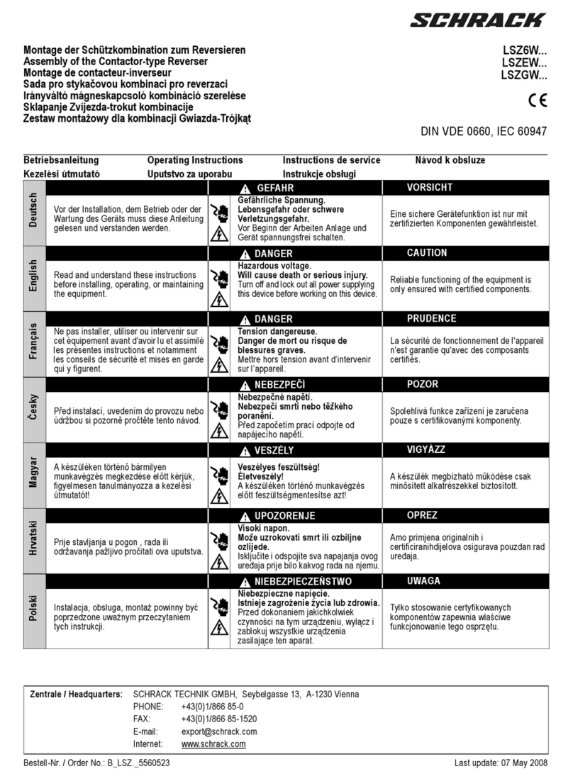 Schrack LSZ6W Series User manual