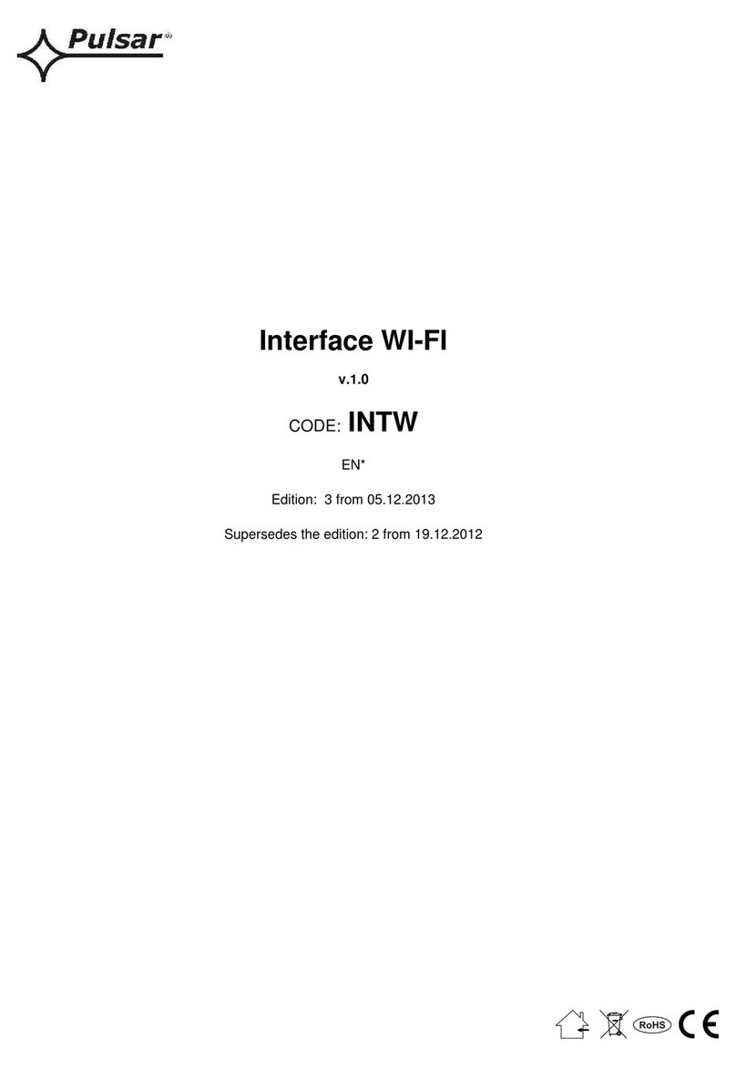 Pulsar INTW User manual