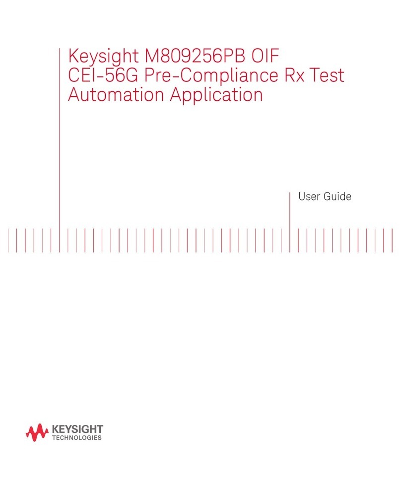 Keysight M809256PB User manual