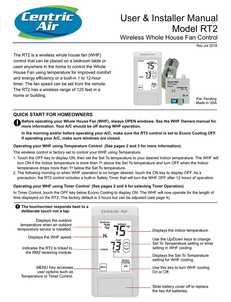 Centric Air RT2 Instruction Manual