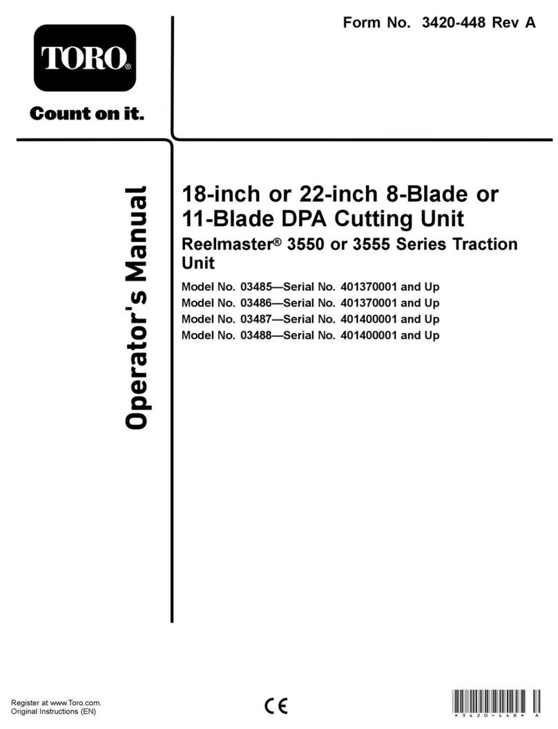 Toro Reelmaster 03485 User manual