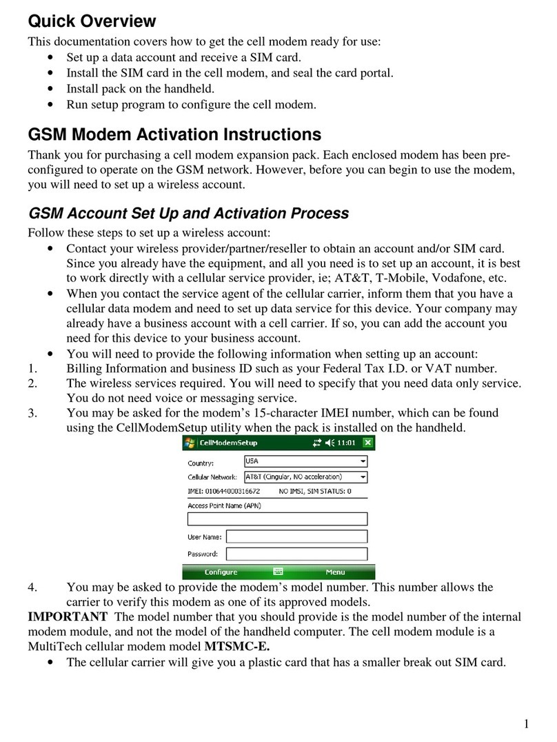 Multitech MTSMC-E User manual