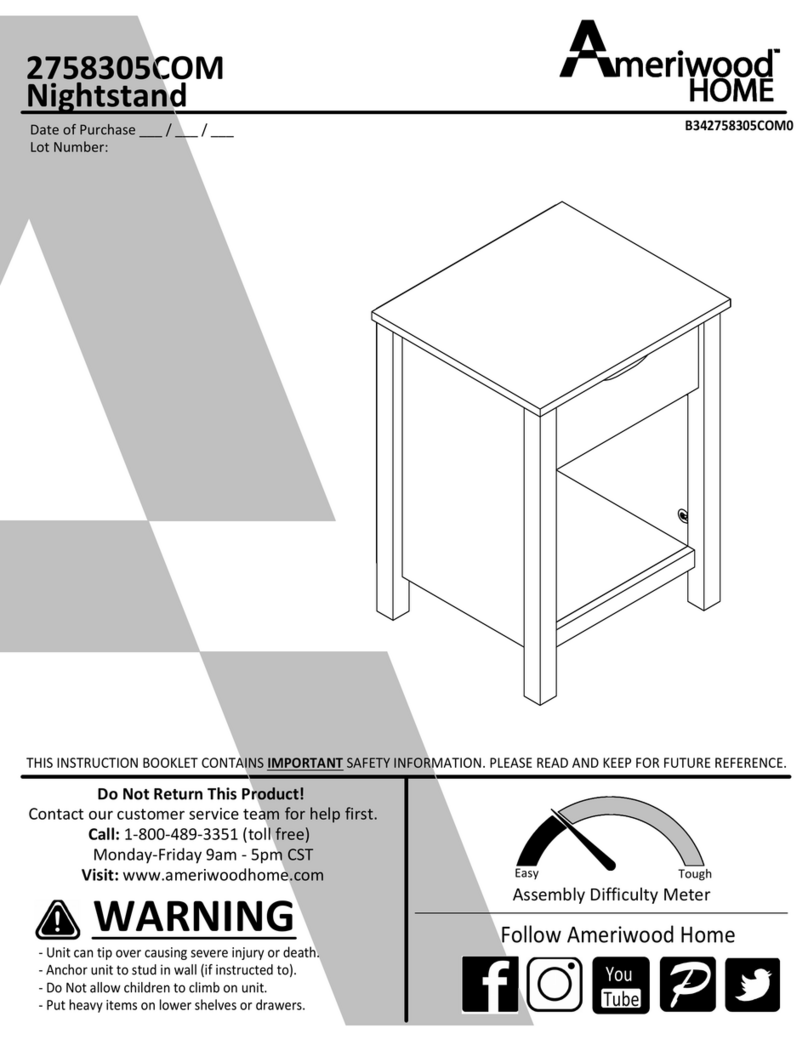 Ameriwood HOME 2758305COM User manual