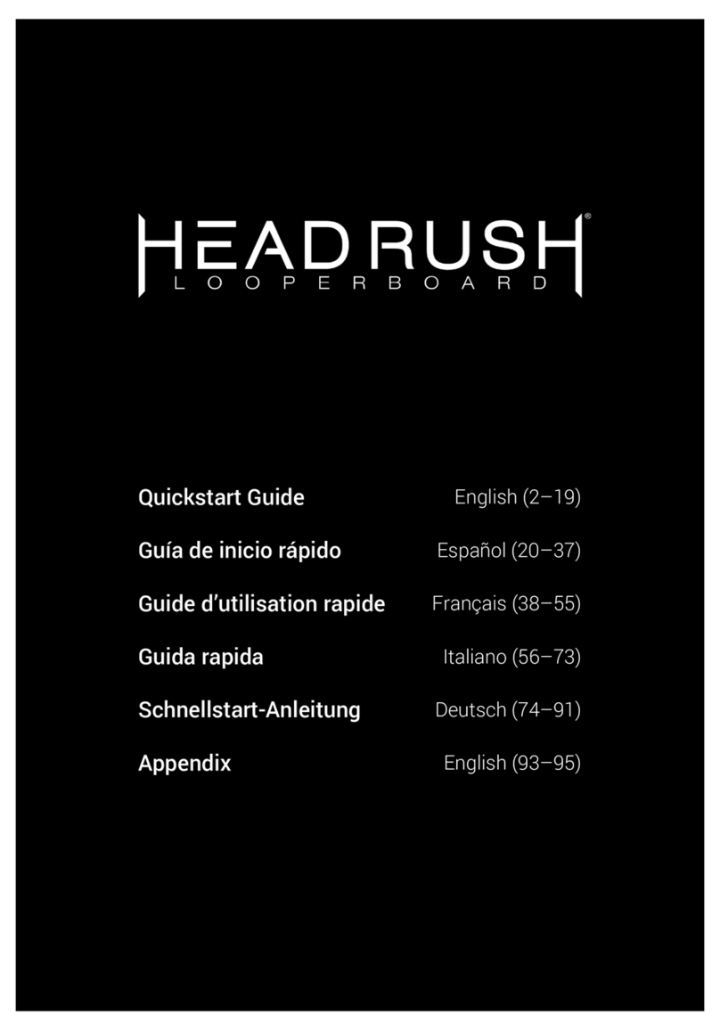 HEADRUSH Looperboard User manual