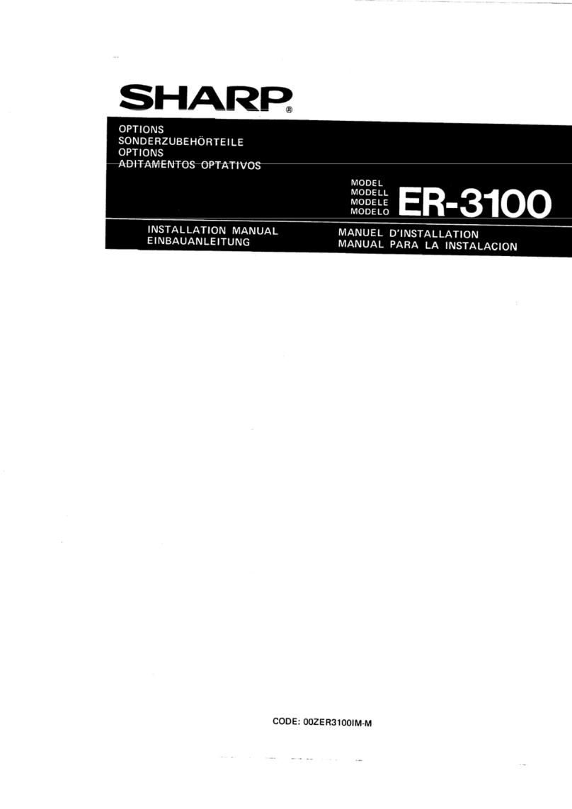 Sharp er-3100 User manual