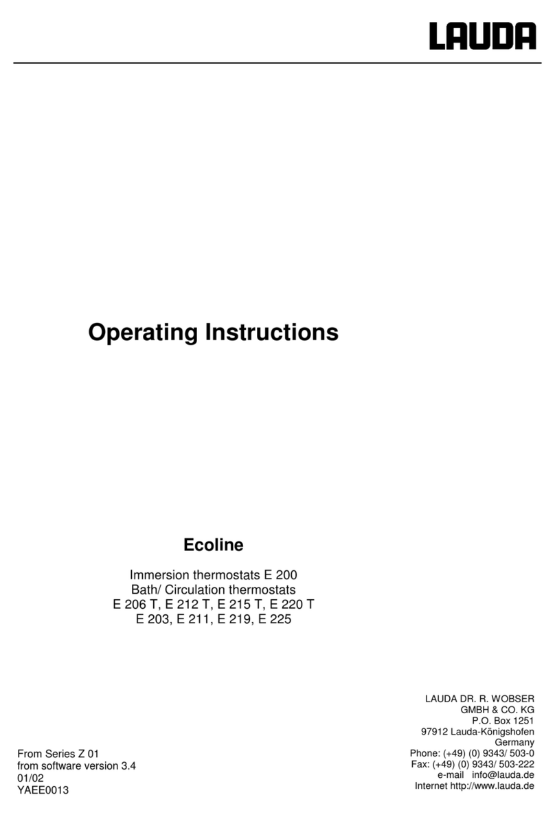 Lauda Ecoline E 200 User manual