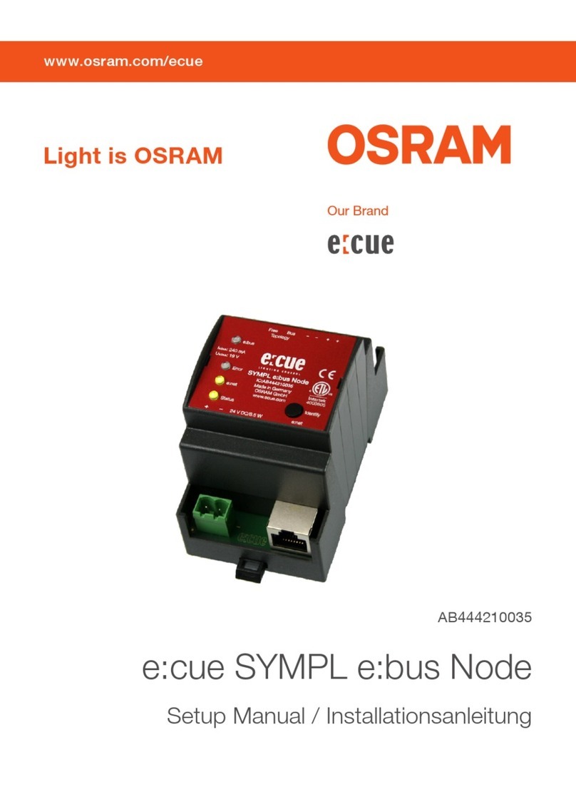 Osram e:cue SYMPL e:bus Node User guide Osram e:cue SYMPL e:bus Node User guide