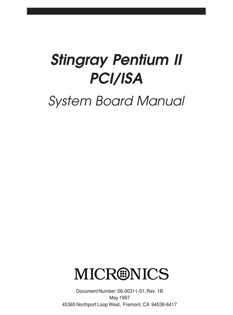 Micronics Stingray Pentium II PCI User manual