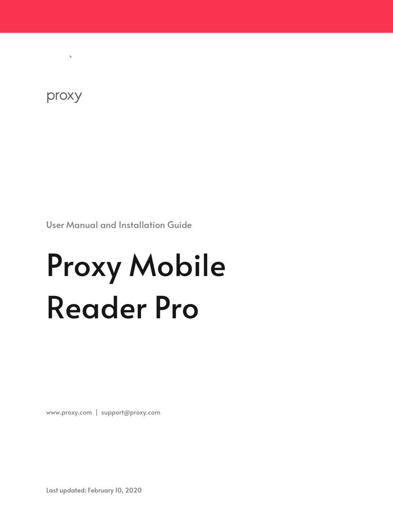 Proxy Mobile Reader Pro User manual