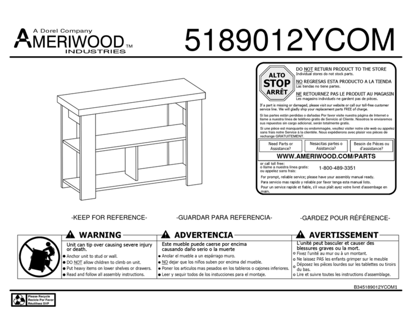 Dorel AMERIWOOD 5189012YCOM User manual