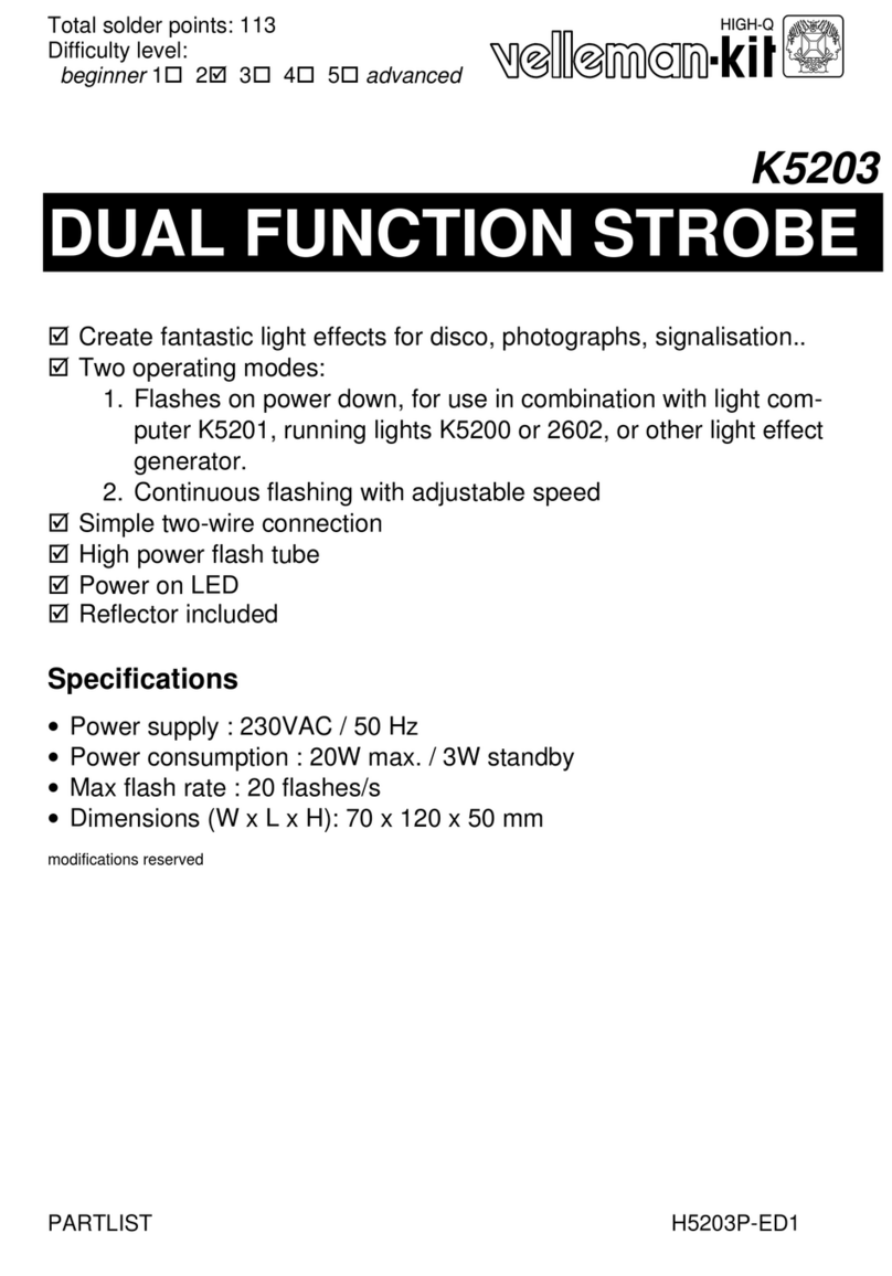Velleman-Kit K5203 User manual