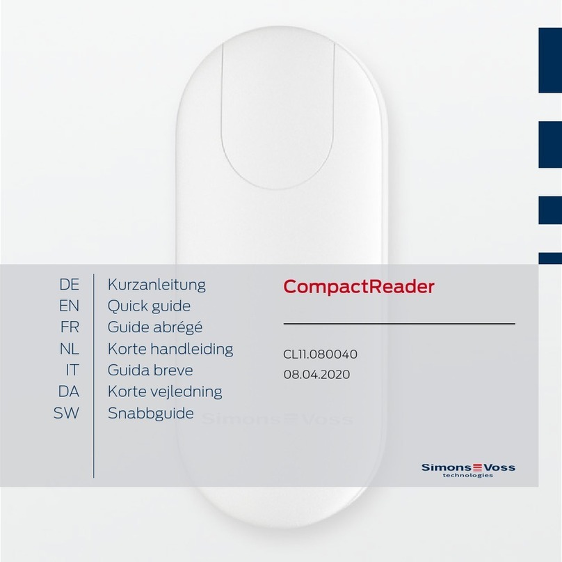 Simons Voss Technologies CompactReader User manual