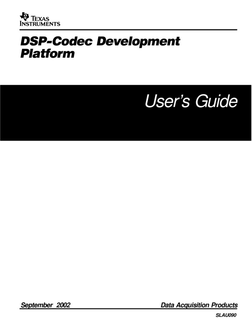 Texas Instruments DSP-Codec User manual Texas Instruments DSP-Codec User manual