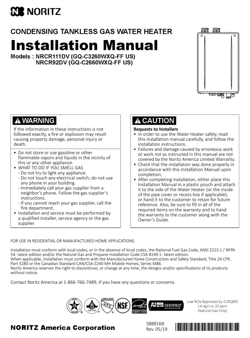 Noritz NRCR111DV User manual